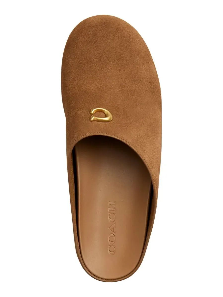 Женские мюли COACH Sculpted C Soft с закругленным носком, Coconut Suede — изображение 4 из 6