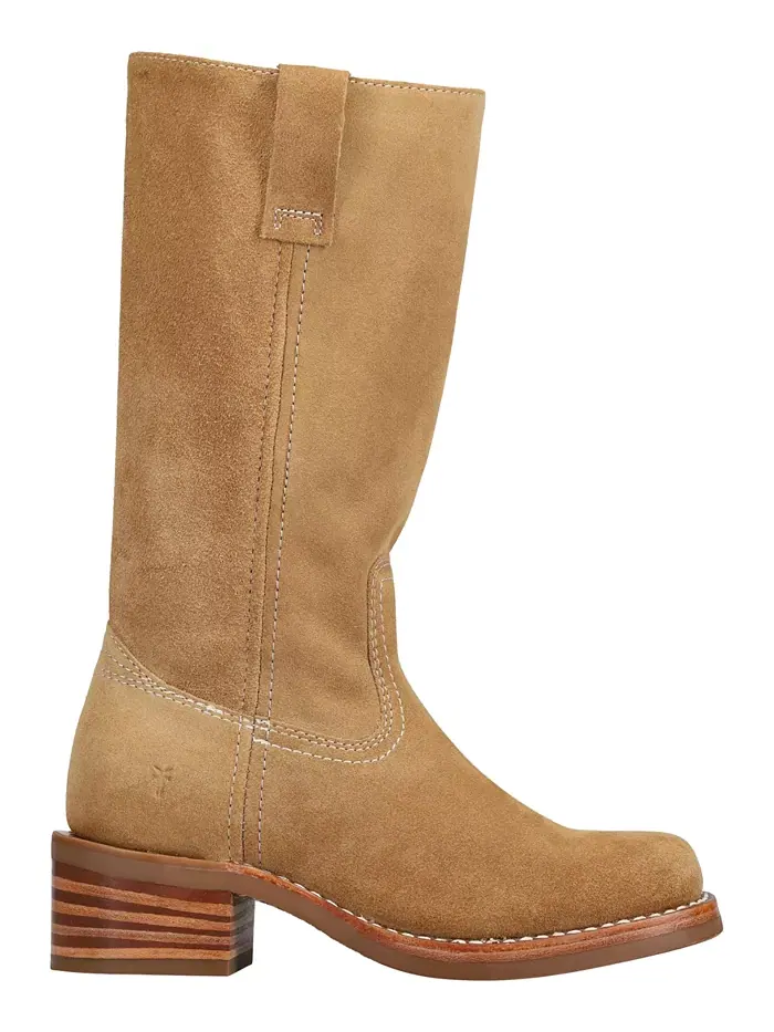 Женские сапоги Campus 12R Suede Tall Frye — изображение 2 из 5, бежевый/бежевый