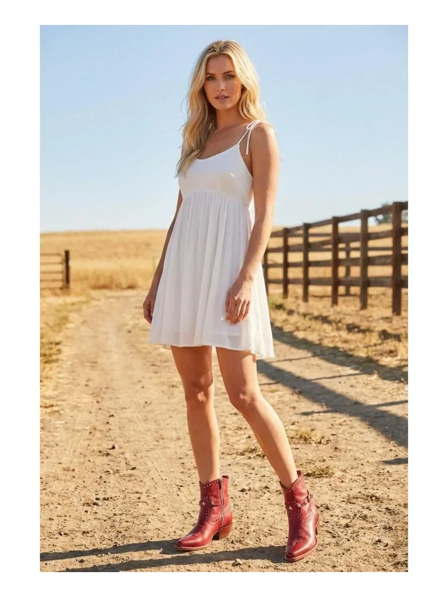 Женские ковбойские сапоги Malibu Beach Surf Classics — изображение 5 из 5, красный