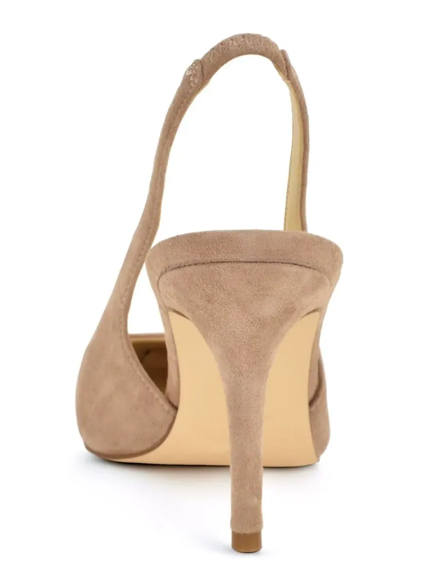 Туфли-лодочки Gerts с заостренным носком и ремешком-пяткой Nine West — изображение 3 из 5, натуральный