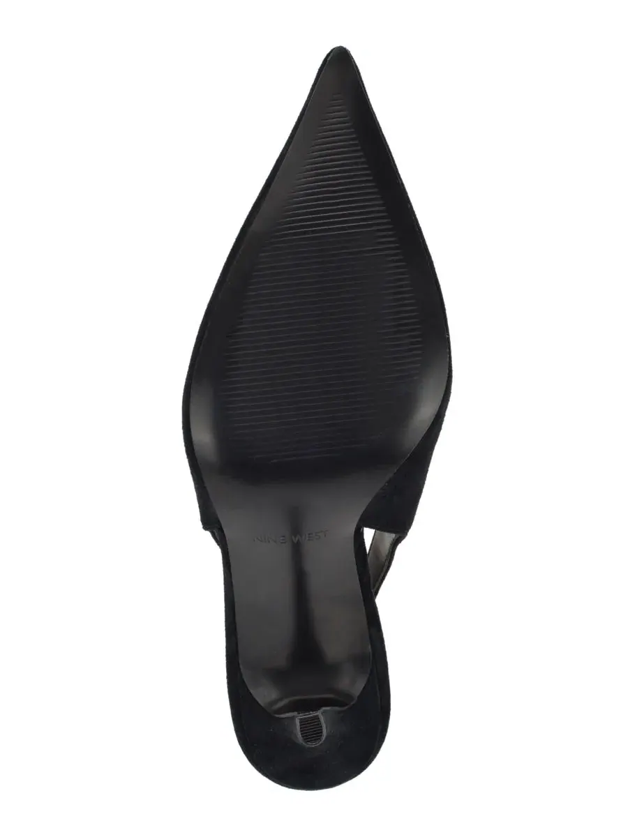 Туфли-лодочки Gerts Pointed Toe Slingback Dress Pumps Nine West — изображение 5 из 5, черный