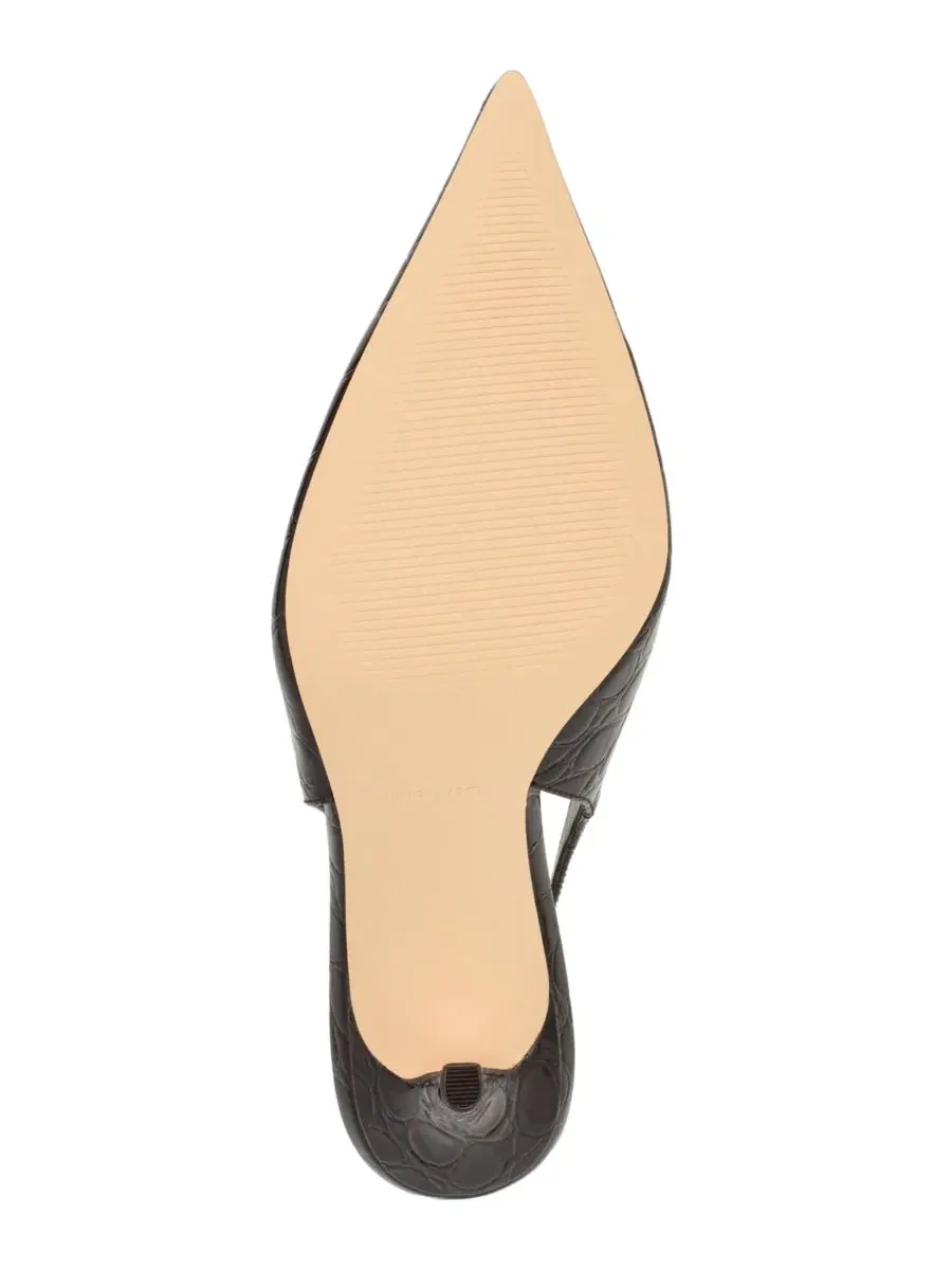 Туфли-лодочки с открытой пяткой и острым мысом Gerts Nine West — изображение 5 из 5, темный коричневый