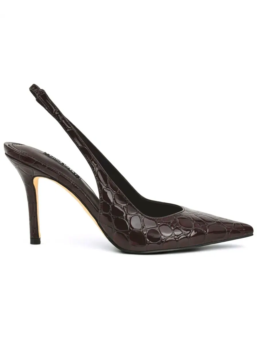 Туфли-лодочки с открытой пяткой Gerts Nine West — изображение 2 из 5, винный