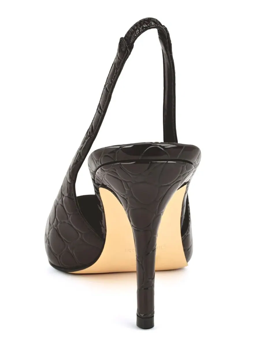 Туфли-лодочки с открытой пяткой Gerts Nine West — изображение 3 из 5, винный