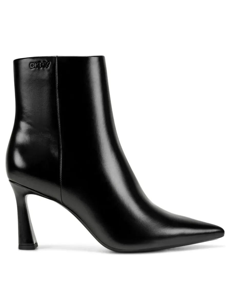 Ботильоны на каблуке Caryann Zipper Heeled Booties DKNY — изображение 2 из 5, черный