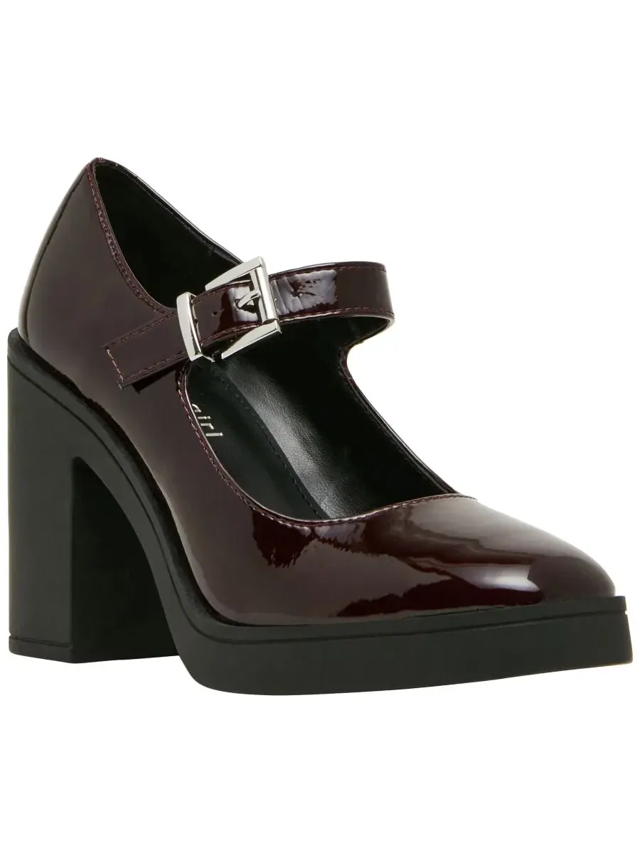 Туфли Мэри Джейн на платформе Daphne Madden Girl, Merlot Patent