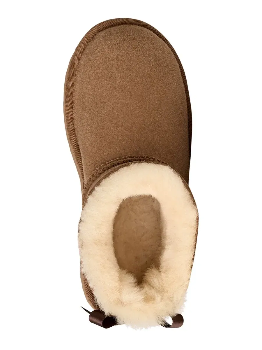 Детские сапожки-ботильоны с бантом Ultra Mini Bailey Bow UGG — изображение 3 из 6, орех