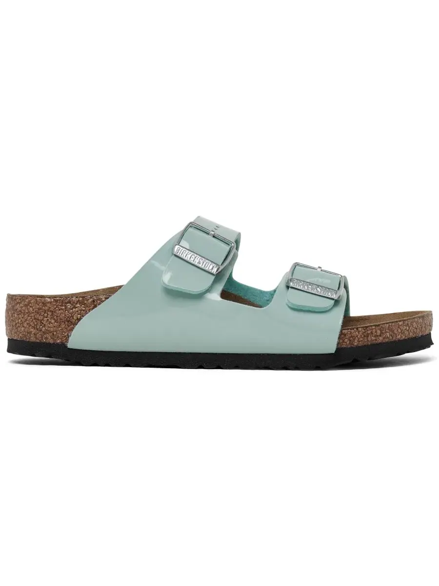 Сандалии Birkenstock Arizona с регулируемыми ремешками, модель Little Kids Arizona Birkenstock — изображение 2 из 6, зеленый