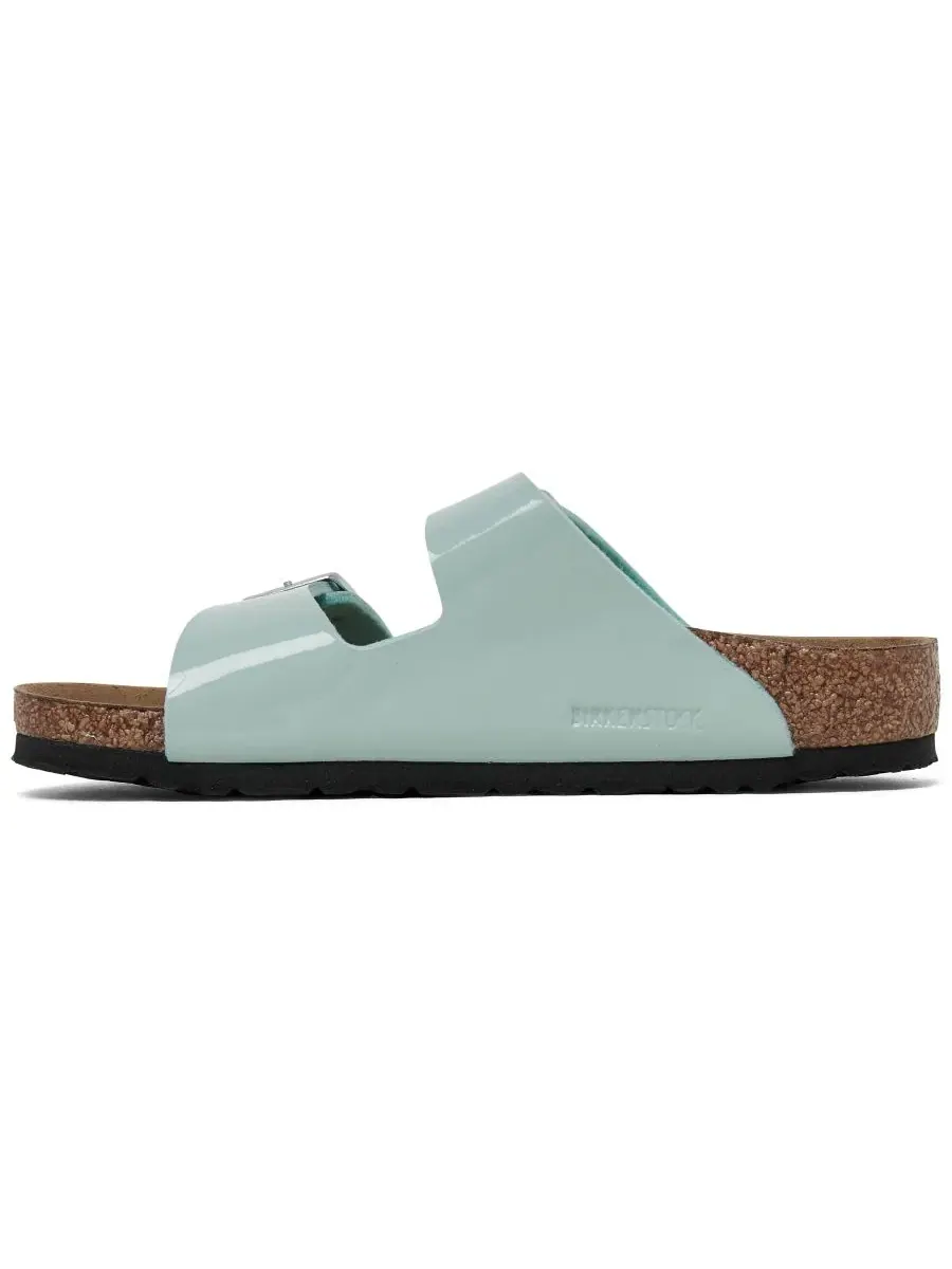 Сандалии Birkenstock Arizona с регулируемыми ремешками, модель Little Kids Arizona Birkenstock — изображение 3 из 6, зеленый