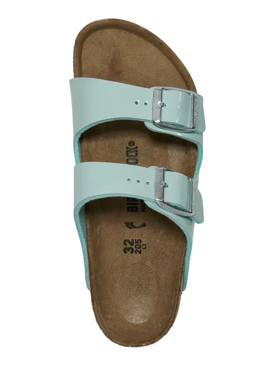 Сандалии Birkenstock Arizona с регулируемыми ремешками, модель Little Kids Arizona Birkenstock — изображение 5 из 6, зеленый