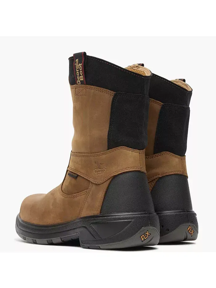 Мужские рабочие ботинки Georgia FLXpoint Waterproof Composite Toe Georgia Boot — изображение 4 из 7, коричневый