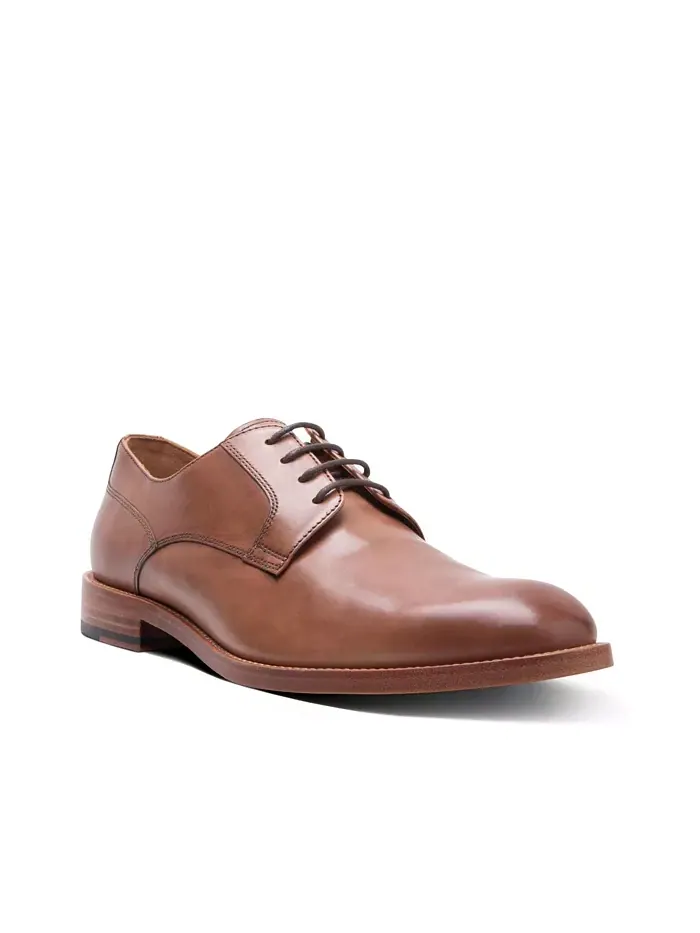Мужские кожаные туфли Derby Hastings Dress с гладким носком и шнуровкой Gordon Rush — изображение 1 из 3, коричневый