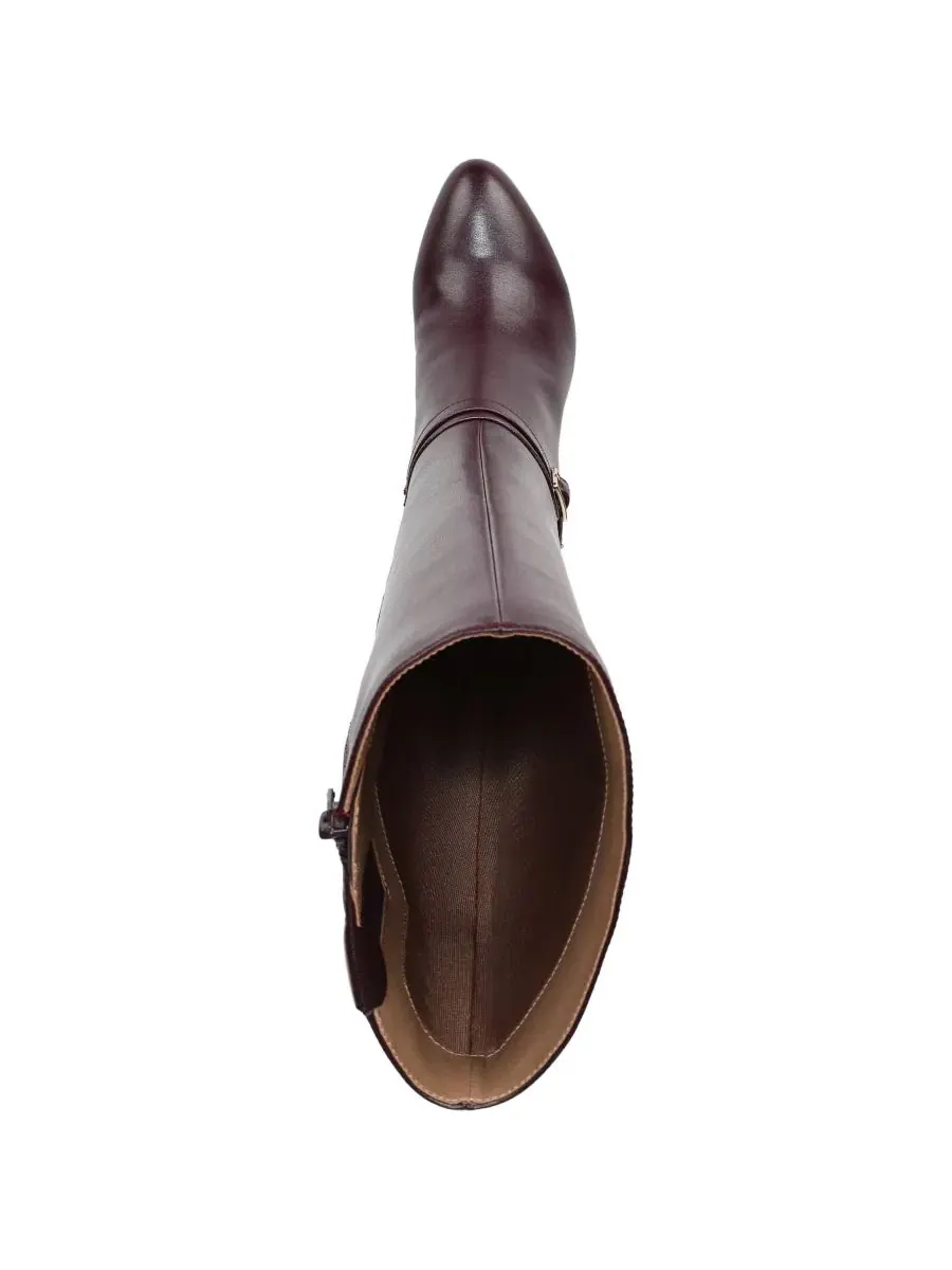 Женские высокие сапоги Glenore LifeStride, Chocolate Plum Faux Leather — изображение 4 из 5