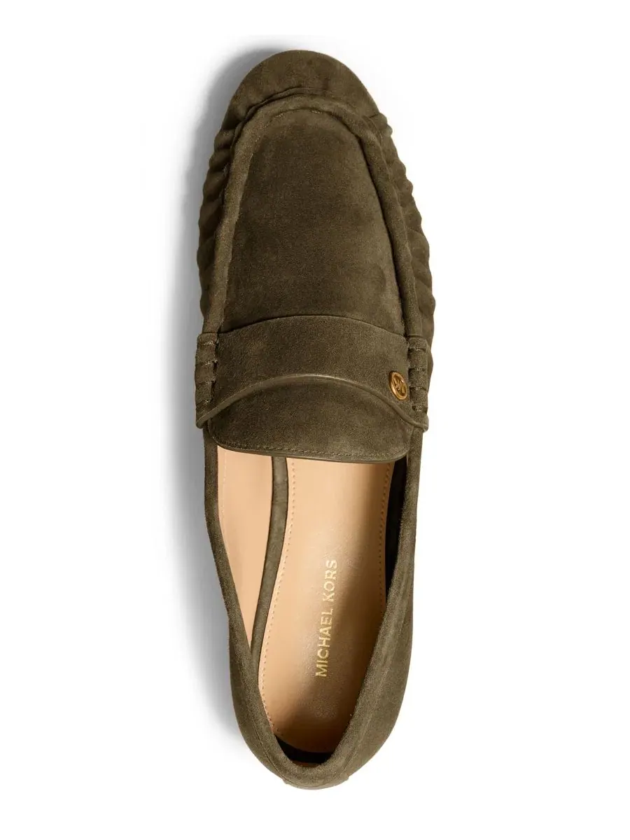 Женские лоферы Jennings Ruched Slip-On MICHAEL Michael Kors, Loden Suede — изображение 3 из 4