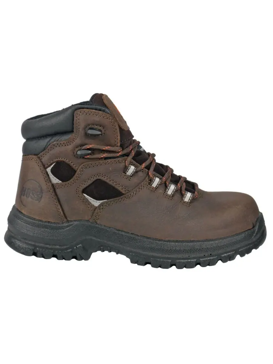 Мужские рабочие ботинки HOSS Lorne 6 дюймов с композитным носком Hoss Boot Company — изображение 2 из 6, коричневый