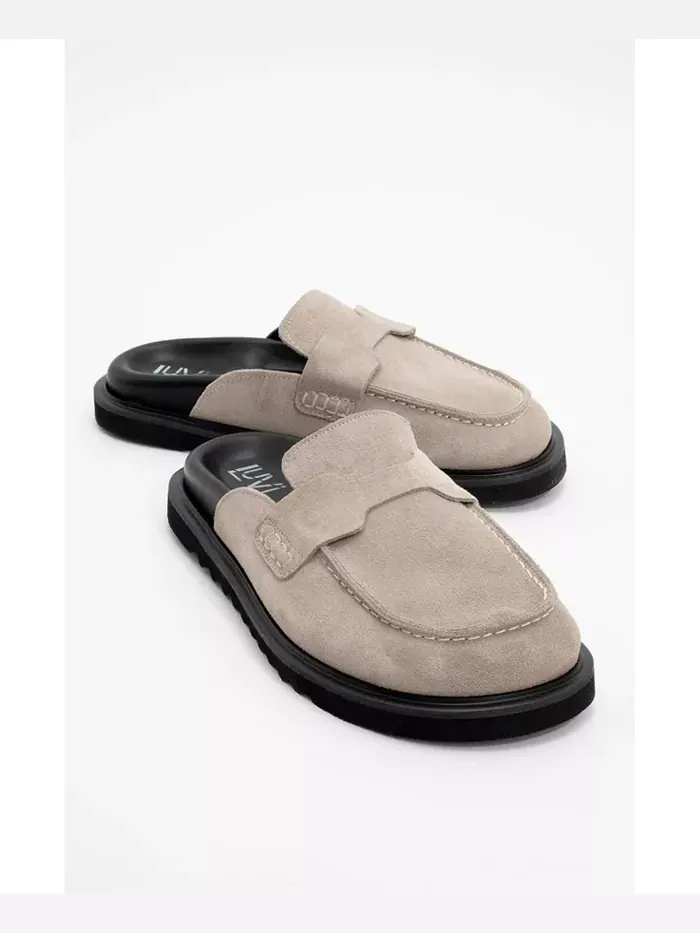 Женские кожаные клоги Laven из замши Forever & Always Shoes