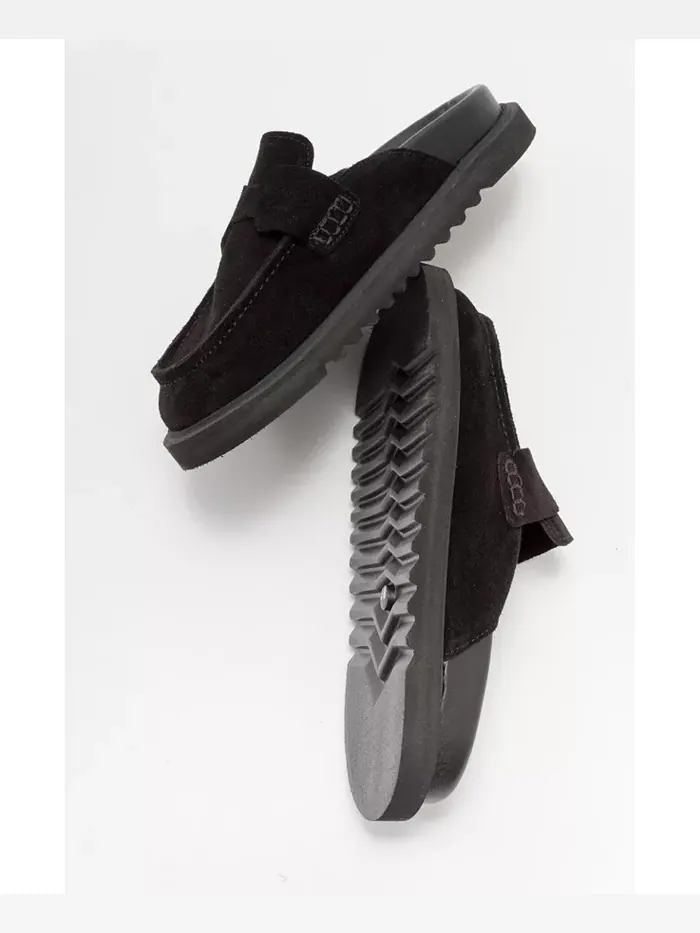 Женские кожаные клоги Laven из замши Forever & Always Shoes — изображение 3 из 3, черный