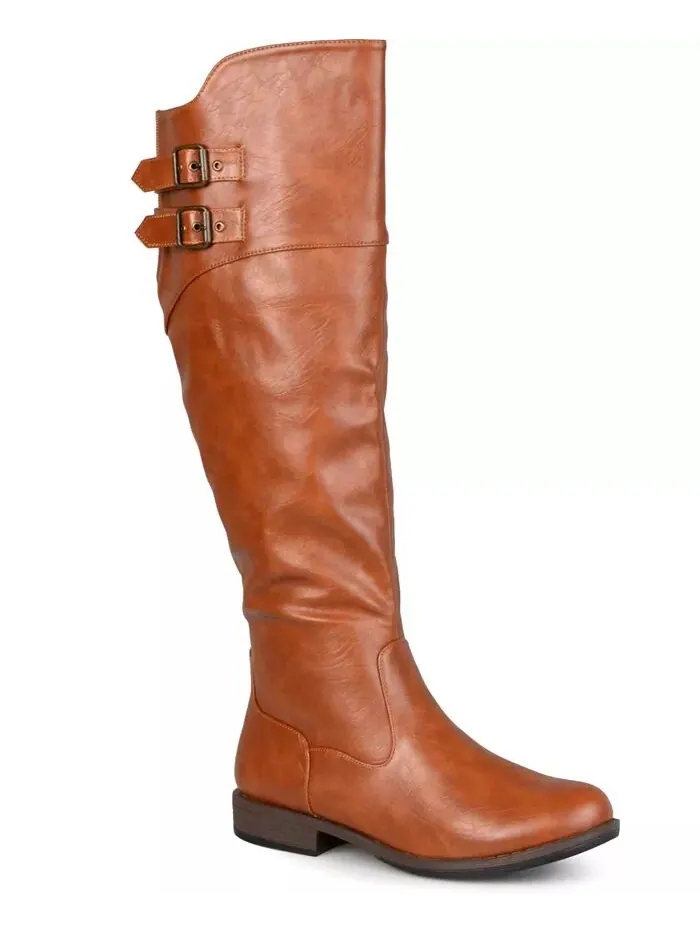 Женские сапоги Tori Extra Wide Calf с высокими коленями для верховой езды Journee Collection