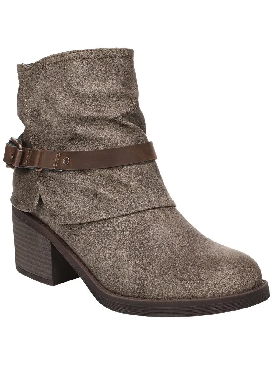 Ботильоны Marta с блок-каблуком Blowfish Malibu, Taupe Faux Nubuck