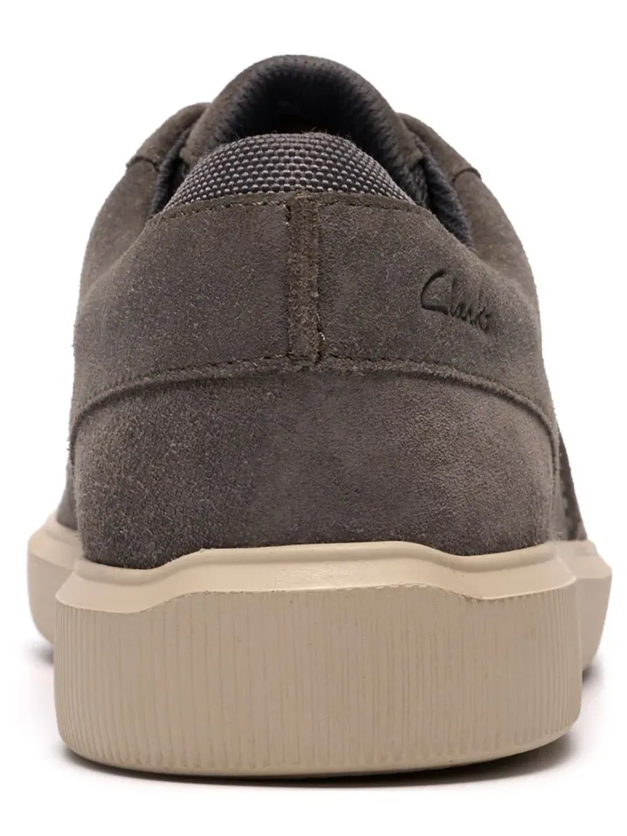 Туфли мужские Clarks Brodin Seam на шнуровке, серый замша — изображение 3 из 6