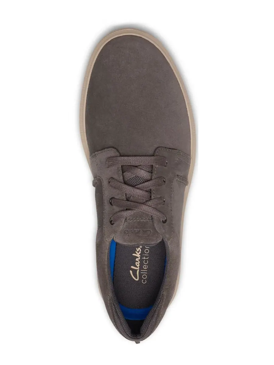 Туфли мужские Clarks Brodin Seam на шнуровке, серый замша — изображение 4 из 6