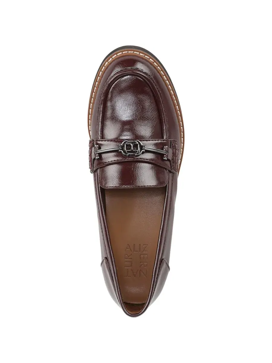 Лоферы Pryce Slip-On с каблуком 3 см, бренд Naturalizer — изображение 4 из 5, винный красный