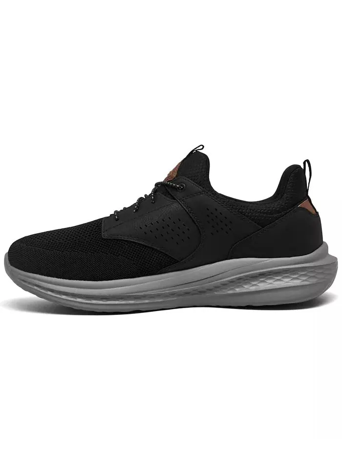 Мужские кроссовки свободного кроя Slade - Breyer Wide Width Casual от Finish Line Skechers — изображение 5 из 6, черный/серый