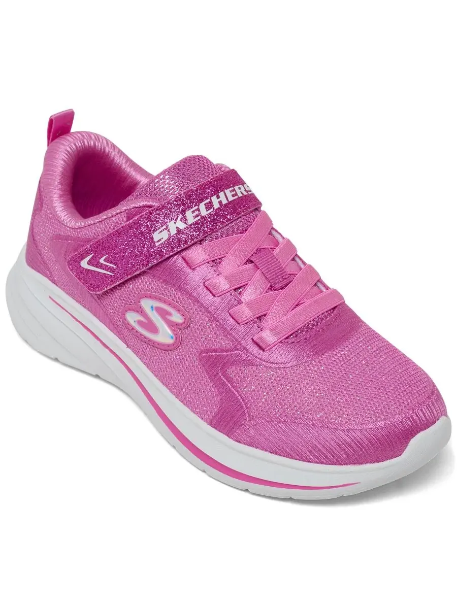 Кроссовки с блестящим верхом и ремешком Wave 92 Skechers