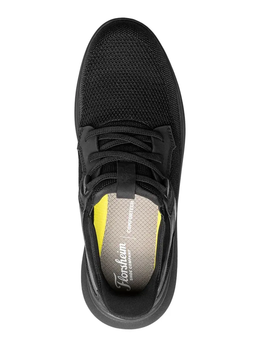 Кроссовки-слипоны Fleet Knit Elastic Lace Florsheim — изображение 4 из 5, черный