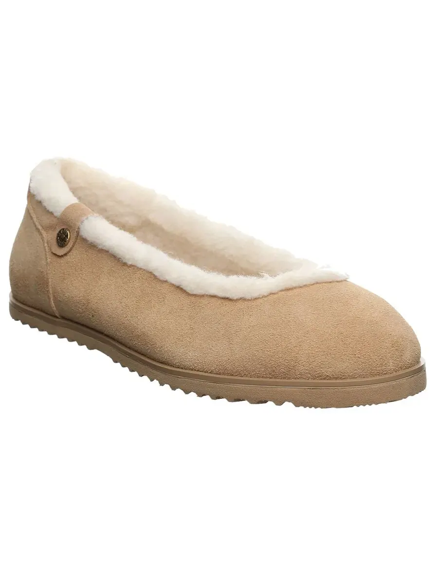Балетки с меховой отделкой Delphi BEARPAW — изображение 1 из 8, коричневый