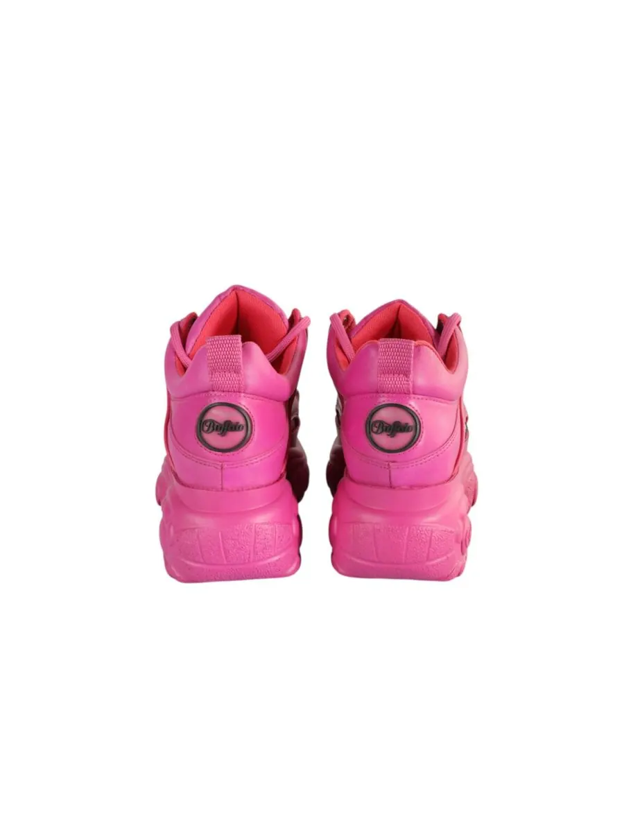 Классические женские низкие кожаные кроссовки Buffalo Boots — изображение 2 из 6, яркий розовый