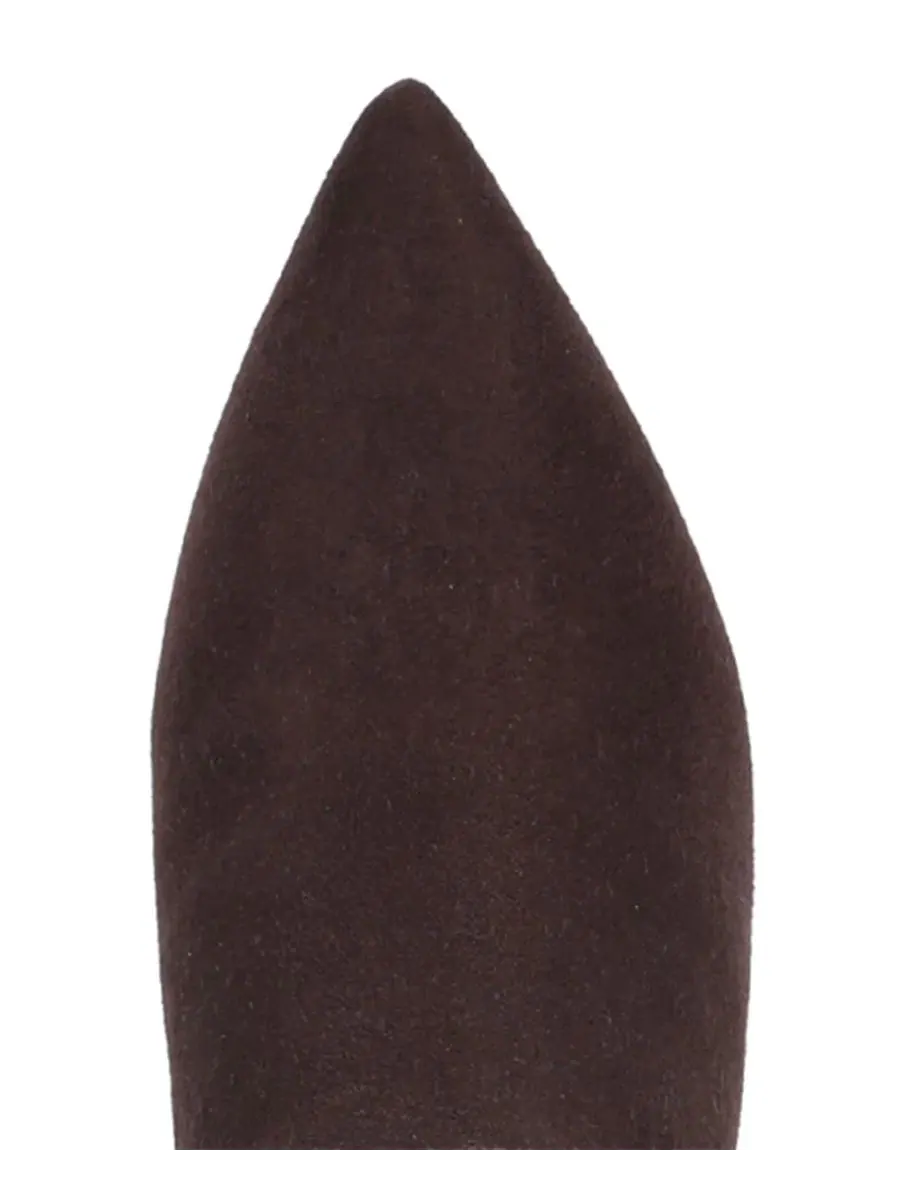Ботинки женские Renee Zipper Tall с боковой молнией LifeStride, Dark Chocolate Microsuede — изображение 4 из 5