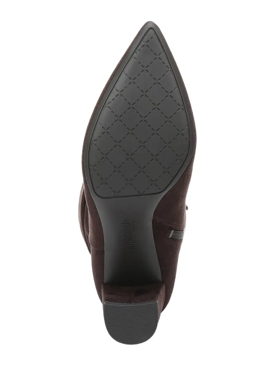 Ботинки женские Renee Zipper Tall с боковой молнией LifeStride, Dark Chocolate Microsuede — изображение 5 из 5