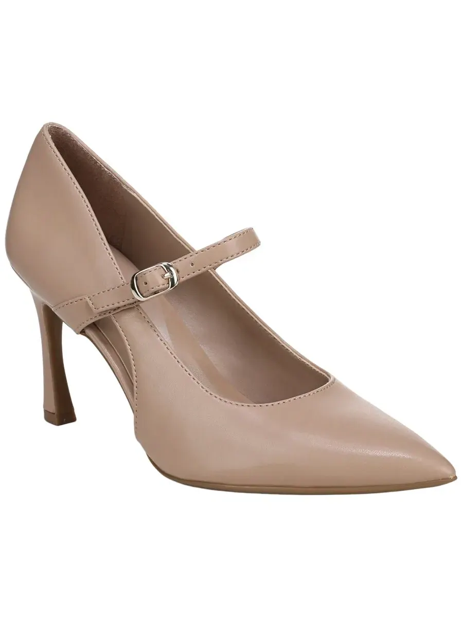 Туфли Mary Jane на каблуке Blakely Buckle Naturalizer, Warm Taupe Faux Leather