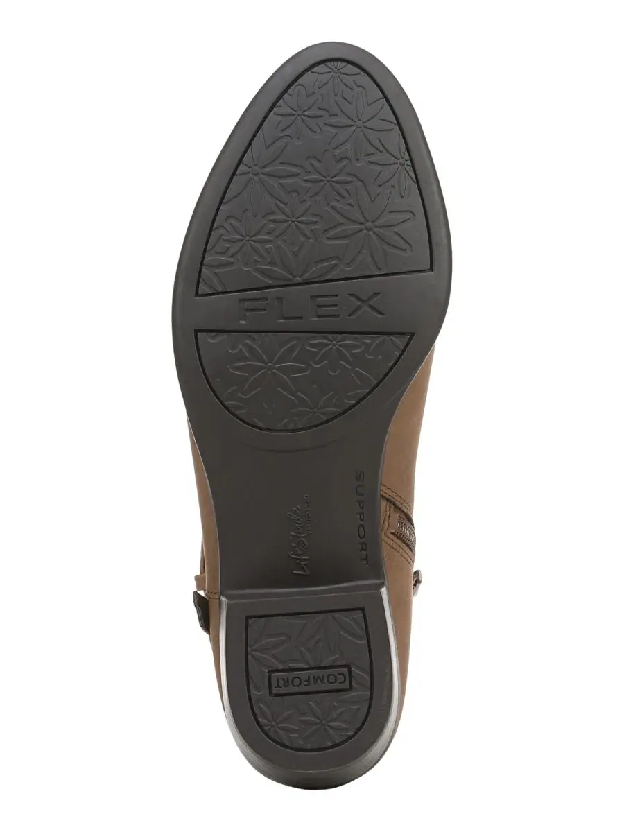 Женские ботильоны на низком каблуке с миндальным мысом, модель Ada LifeStride, Dark Taupe Faux — изображение 5 из 5