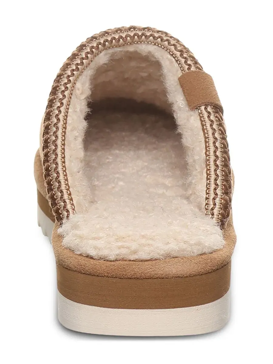 Женские слипоны-тапочки Arden Faux Fur Accent с мехом BEARPAW — изображение 3 из 8, хикори