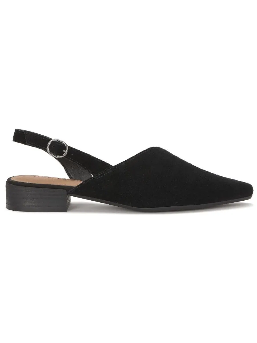 Туфли-слингбэки Bilham Asymmetrical Slingback Flats Lucky Brand — изображение 2 из 5, черный
