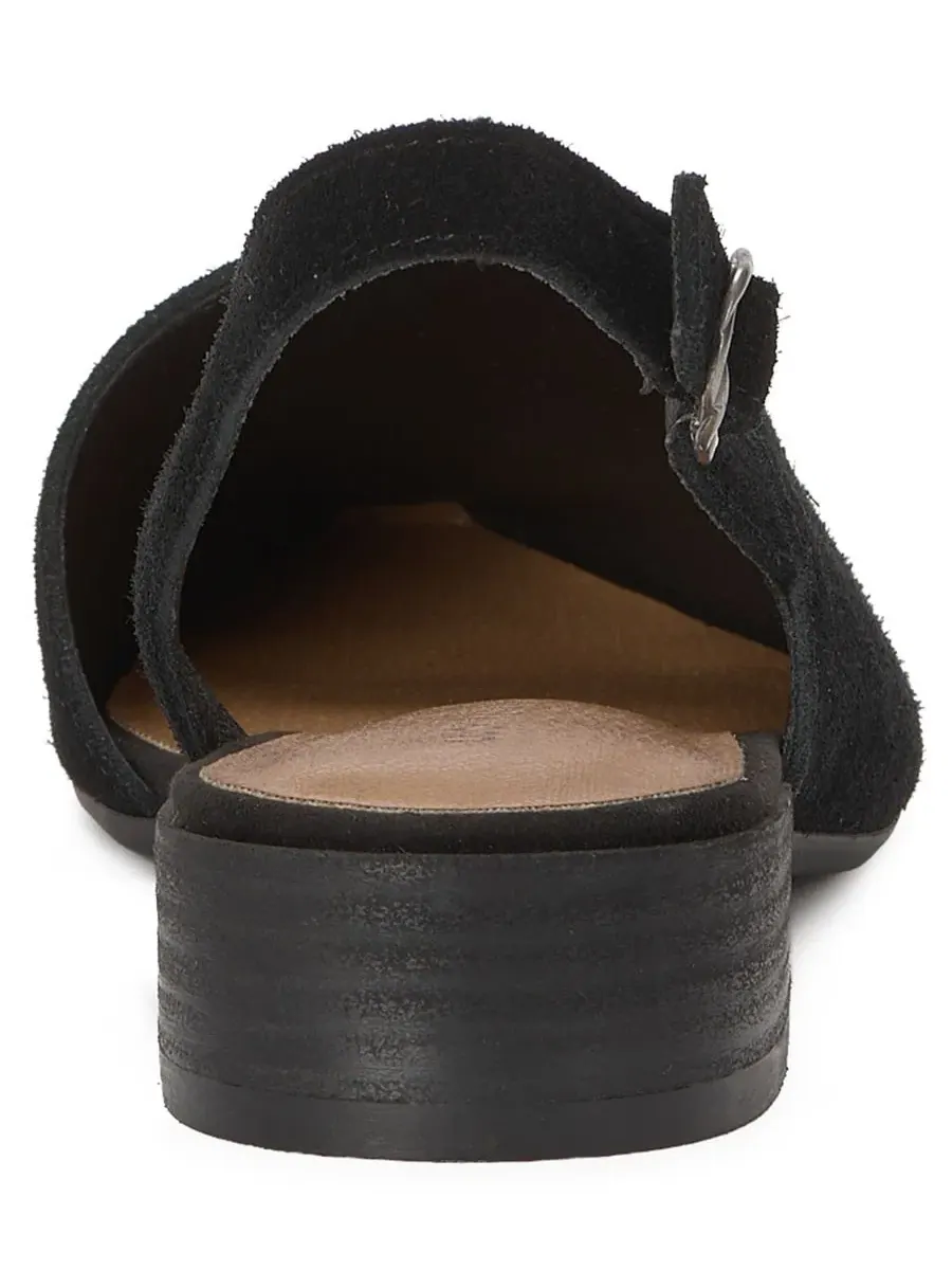 Туфли-слингбэки Bilham Asymmetrical Slingback Flats Lucky Brand — изображение 3 из 5, черный