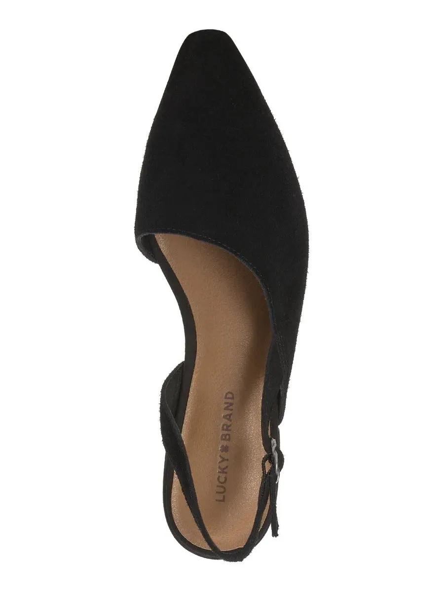 Туфли-слингбэки Bilham Asymmetrical Slingback Flats Lucky Brand — изображение 4 из 5, черный