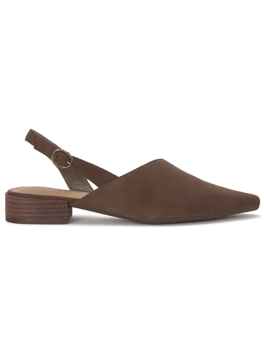 Туфли-слингбэки Bilham Asymmetrical Lucky Brand, Cappuccino Sude — изображение 2 из 5