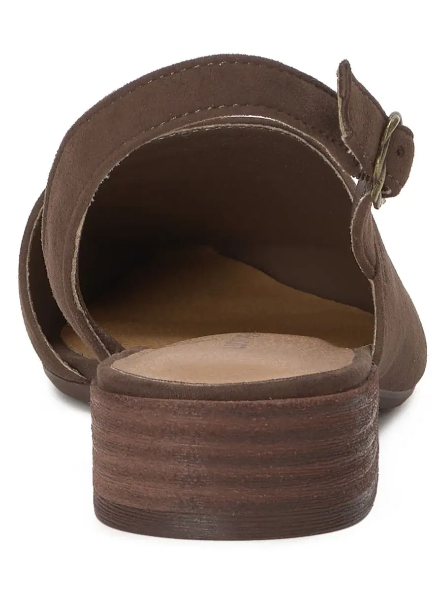 Туфли-слингбэки Bilham Asymmetrical Lucky Brand, Cappuccino Sude — изображение 3 из 5