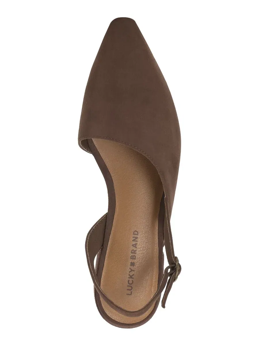 Туфли-слингбэки Bilham Asymmetrical Lucky Brand, Cappuccino Sude — изображение 4 из 5