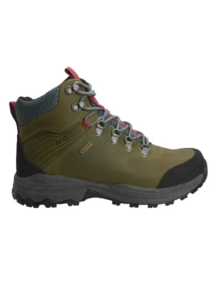 Мужские 6-дюймовые водонепроницаемые рабочие ботинки Crazy Horse Leather Hiker AdTec — изображение 2 из 2, оливковый