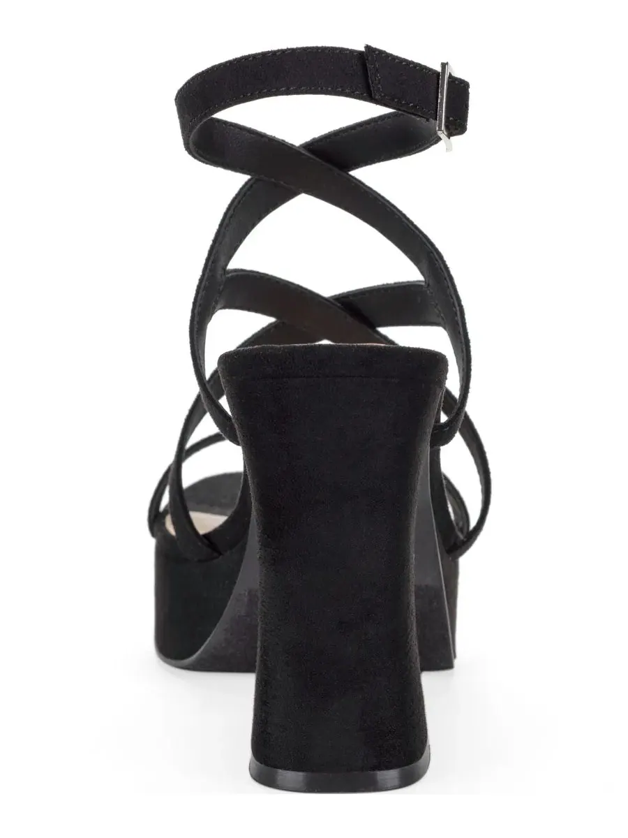 Сандалии-платформа Keely Strappy Platform Dress Sandals Wild Pair — изображение 3 из 5, черный