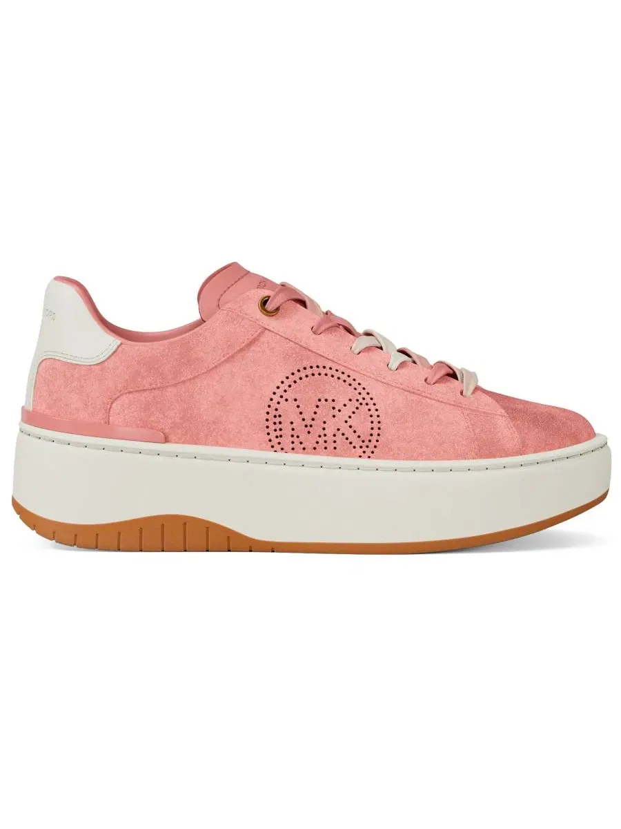 Женские кроссовки на платформе со шнуровкой и логотипом Dottie Michael Kors, Primrose Suede — изображение 2 из 7
