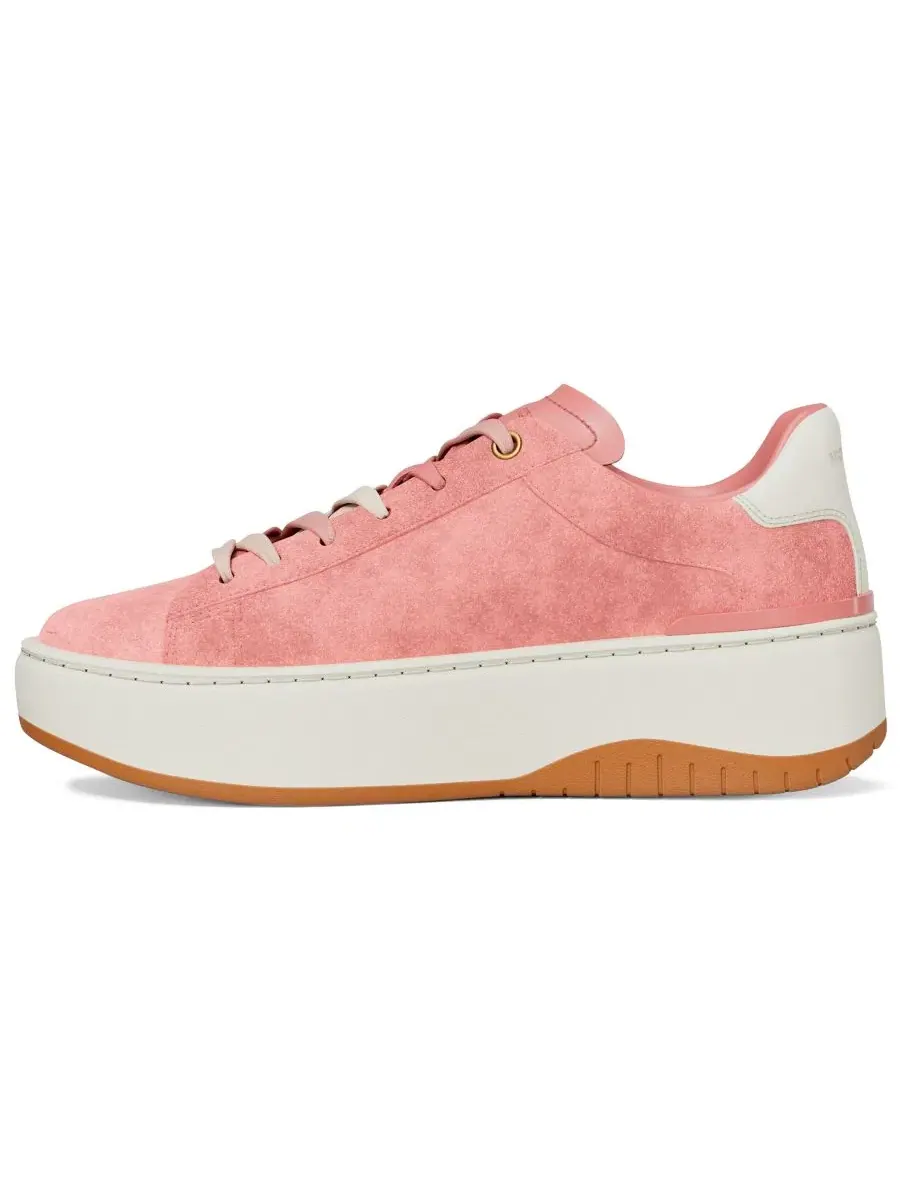 Женские кроссовки на платформе со шнуровкой и логотипом Dottie Michael Kors, Primrose Suede — изображение 6 из 7