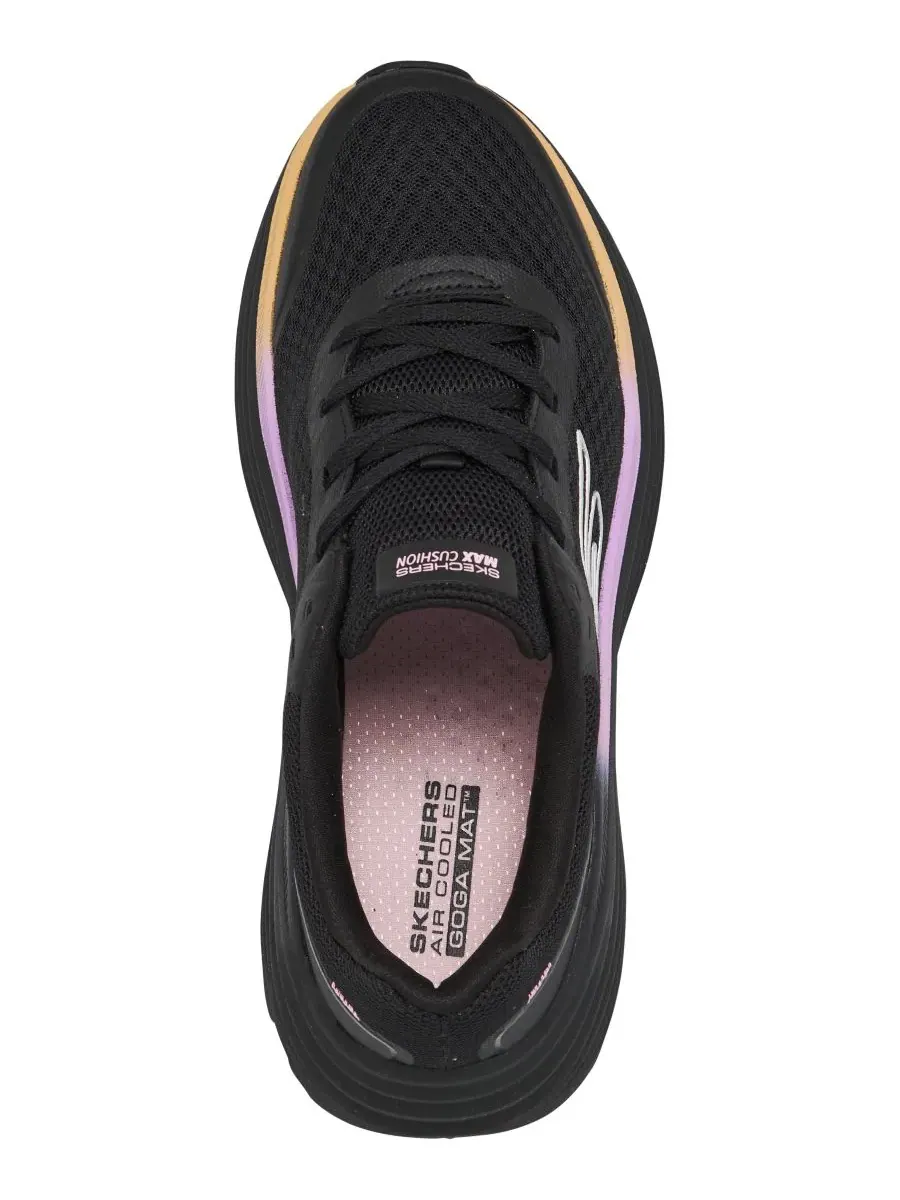 Женские кроссовки для бега Endeavour с амортизацией Max Cushioning Skechers — изображение 5 из 6, черный розовый
