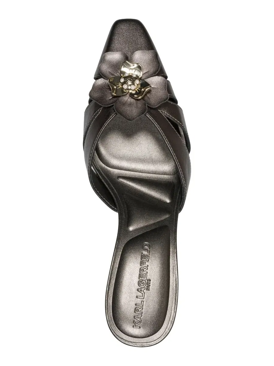 Туфли-лодочки Salge Mid Heel Pointed Toe KARL LAGERFELD PARIS — изображение 4 из 5, коричневый