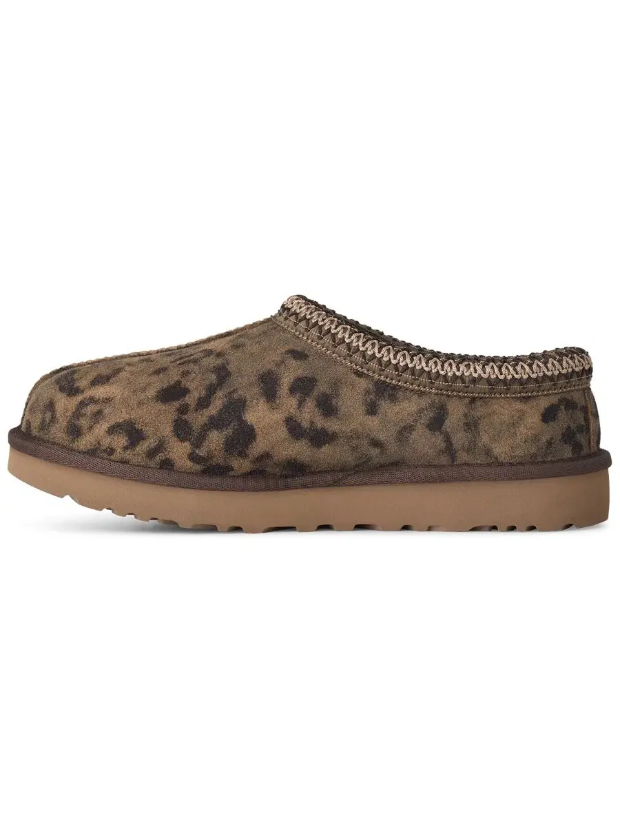 Домашние тапочки-слипоны из замши с принтом UGG — изображение 6 из 6, орех