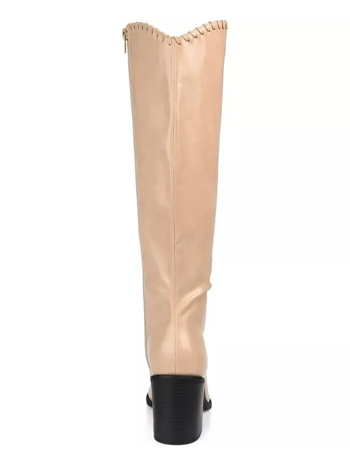 Женские сапоги Daria Extra Wide Calf Western Journee Collection — изображение 8 из 9, кость
